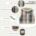Plaid Breathable Rabbit Harness and Leash Set Escape Proof