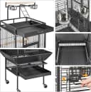 61" Playtop Parrot Bird Cage with Rolling Stand