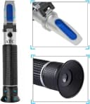 Salinity Refractometer for Seawater and Marine Fishkeeping Aquarium 0-100 PPT with Automatic Temperature