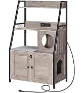Litter Box Enclosure — Cat Litter Box Furniture with Removable Divider — collection imagery