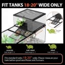 Stainless Steel Turtle Basking Platform — for 18‑20 Inch Wide Aquariums