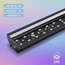 16-Inch LED UVB Reptile Light with Auto On/Off and Preset Day-Night Cycle Dimming