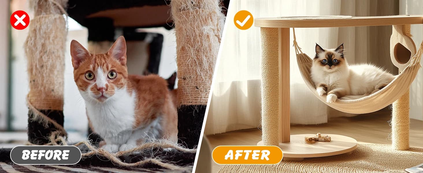 Natural Sisal Rope for Cat Scratcher — 1/4in x 164ft Twine for Cat Tree — product details