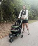 3 Wheel Pet Stroller Best Lightweight Foldable Compact Portable Jogger All Terrain Travel Pet Gear Puppy Kitty