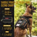 Service Dog Vest Harness, Service Dog Cape Guardian Dog Backpack Harness with Pouches Dog Saddle Bag for Small