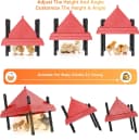 Chick Brooder Heater with Anti-Roost Cone and Constant Temp Red 12" x 12"
