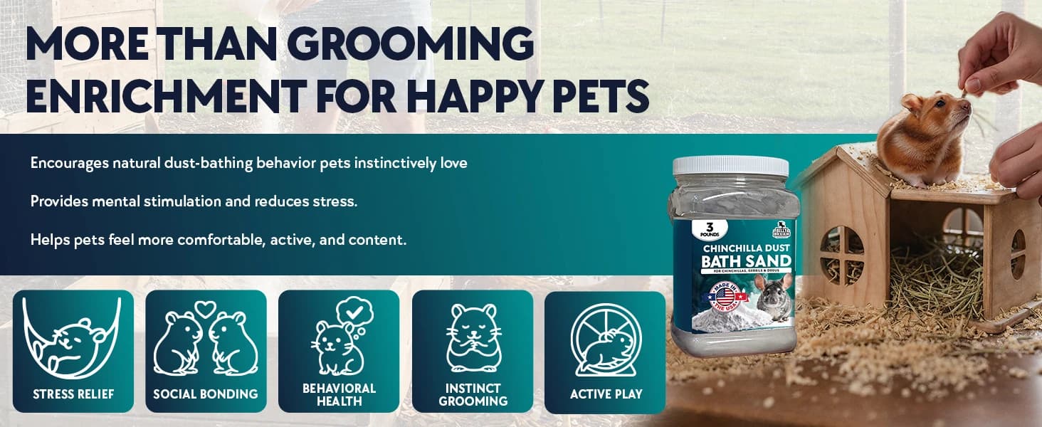 3 LB Chinchilla Dust Bath Jar — product details