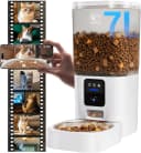 Automatic Cat Feeder with 2K Camera: 5G WiFi Automatic Dog Feeder with Night Vision