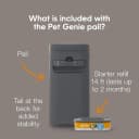 Pail | Dog Waste Disposal System for Outdoor and Indoor Odor Control | Dog Poop Trash can | Includes 1 Square