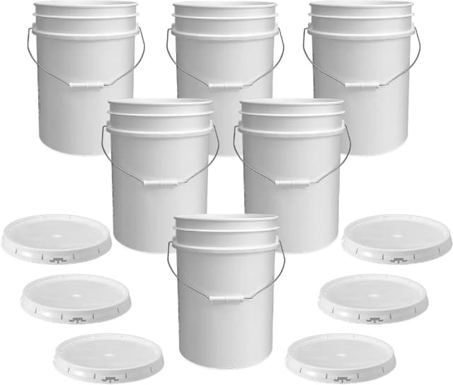 5 Gallon Bucket - Food Grade w/Lid BPA-Free