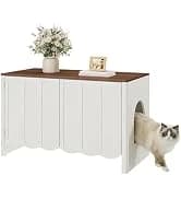 Litter Box Enclosure — Cat Litter Box Furniture with Removable Divider — collection imagery