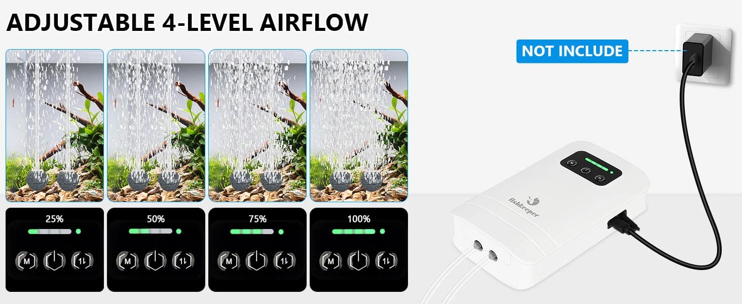 Battery Powered Aquarium Air Pump — product details