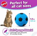 Sponge Soccer Ball Cat Toys for Cats and Kittens - Interactive and Colorful Plush Toy