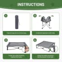 Outdoor Dog Bed — Cooling Elevated Pet Bed Portable Raised Dog Bed with Breathable Mesh