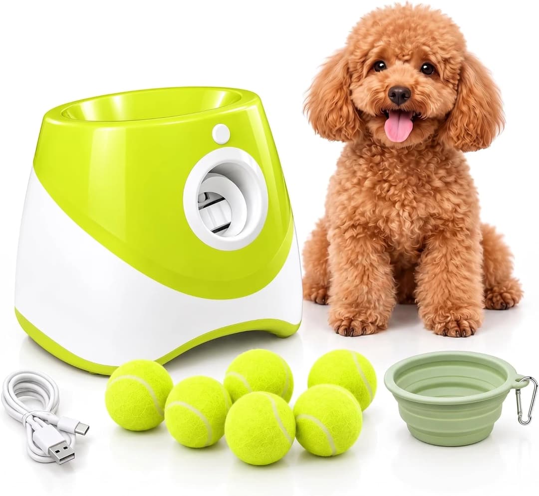 PT5 Automatic Dog Ball Launcher for Small Dogs