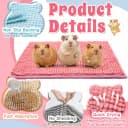 Guinea Pig Cage Liner — 4 PCS Washable Guinea Pig Bedding Fleece Mat