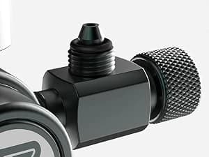 Mini Aquarium CO₂ Regulator Kit for CGA320 Side Open CO2 Cylinder — DC 12V High-Perf Solenoid