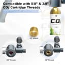 Desktop Aquarium CO2 System,45g CO2 Cartridge,5/8" & 3/8" Compatible