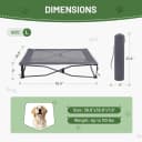Outdoor Dog Bed — Cooling Elevated Pet Bed Portable Raised Dog Bed with Breathable Mesh