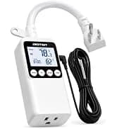 110V 15A Temperature Controller DTC151 Plug in Thermostat Outlet Digital Temperature Controller for Heat Mat — collection imagery