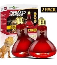 100W Reptile Heat Lamp 2Pack Ceramic Heat Emitter Night Heat Lamp Bulbs Reptile Terrarium Heat lamp Tank Heat — collection imagery