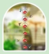 Charming Wind Chimes Hummingbird feeders for Outdoors Hanging ant and bee Proof — collection imagery