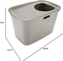 by Petco Top-Entry Litter Box Tan 23.2" L X 15.4" W X 15" H