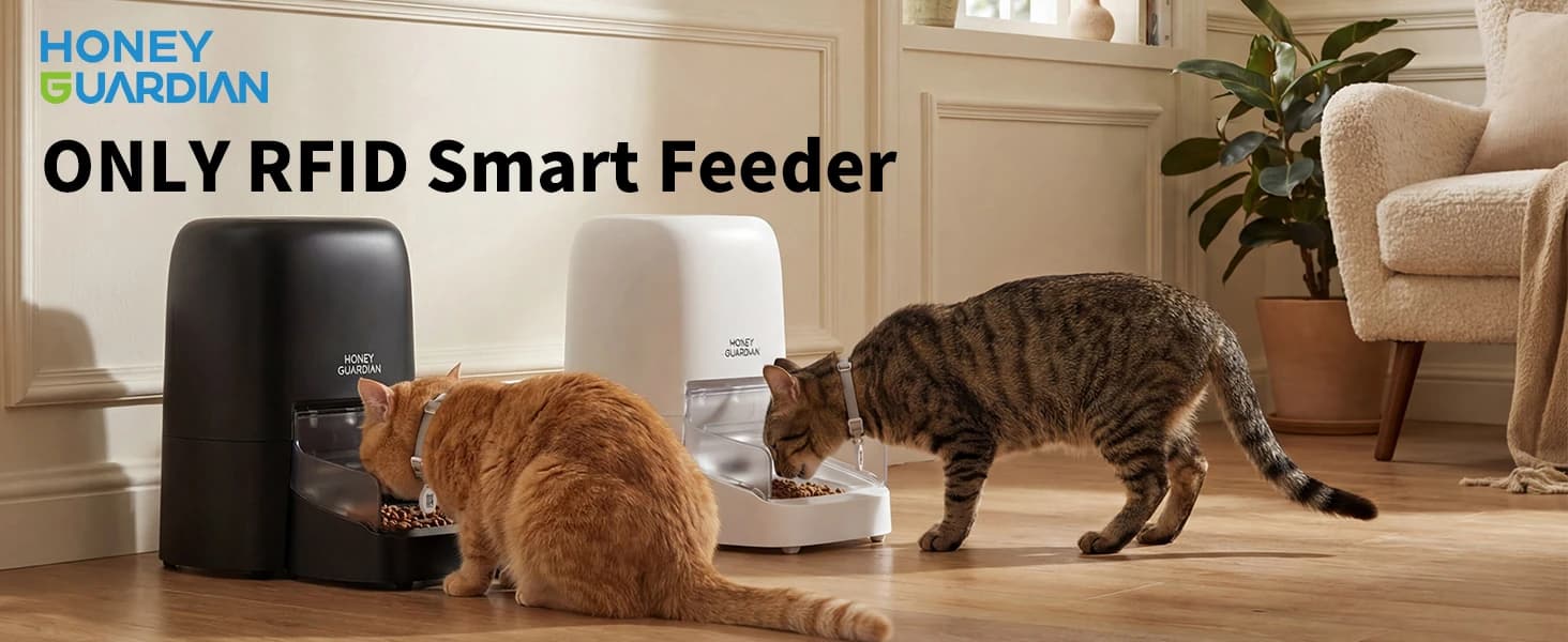 RFID Automatic Cat Feeder — Collar Tag for Personalized Meal — product details