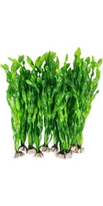 Aquarium Plants — 20 Pack Artificial Fish Tank Plants for Aquarium Decorations (Green) — product details
