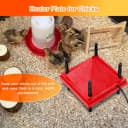 Chick Brooder Heater with Anti-Roost Cone and Constant Temp Red 12" x 12"