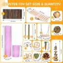 40 PCS Hamster Toys Set — Guinea Pig Toys Enrichment Hamster Tubes and Tunnels