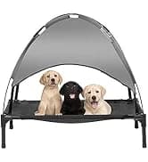 Large Dog House Outdoor — 36in Elevated 2-in-1 Cot and Canopy — collection imagery