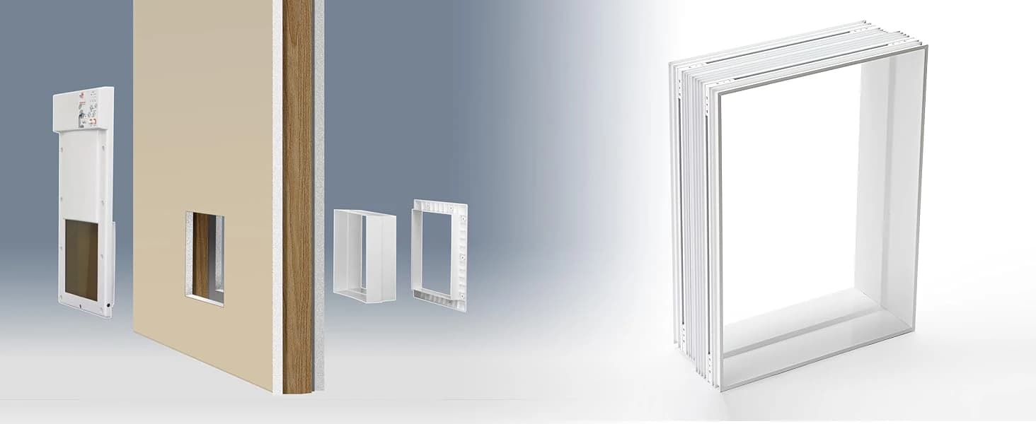 Genuine Power Pet Fully Automatic Pet Door from Brand. Pet Collar Operated — Power Pet Door Must Have Accessories