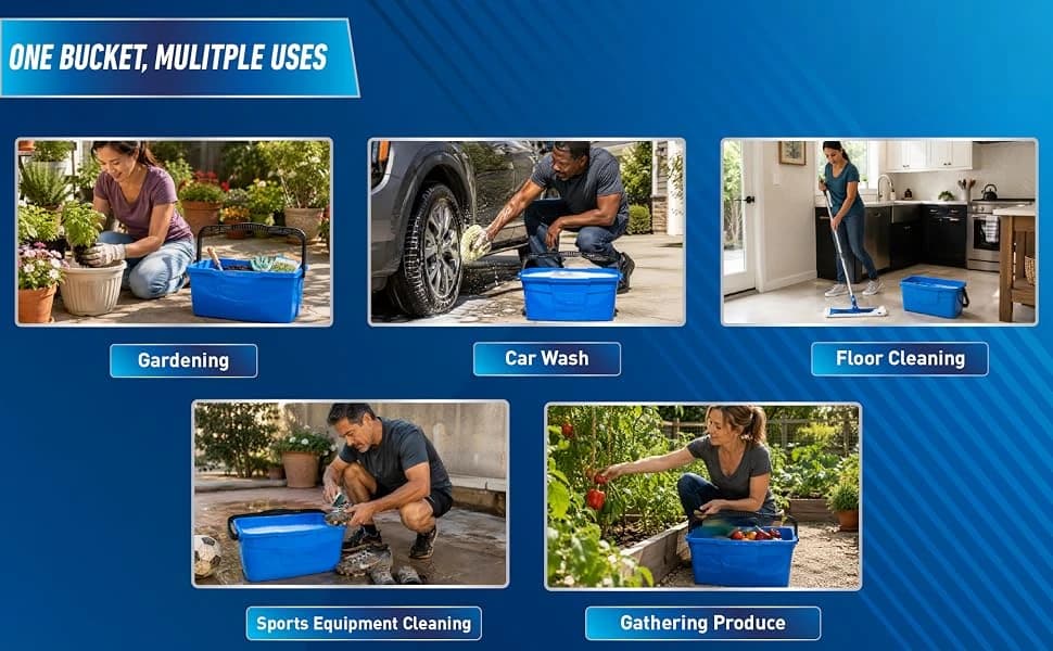 Professional 3 Gallon Bucket – Compact Cleaning Bucket — product details