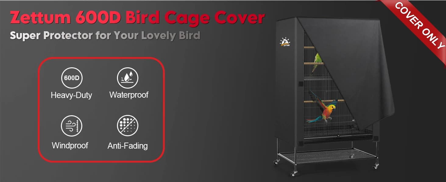 Bird Cage Cover - 600D Bird Cage Covers for Night Heavy Duty and Waterproof — product details