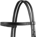 unisex adult Straight Browband Headstall — Black