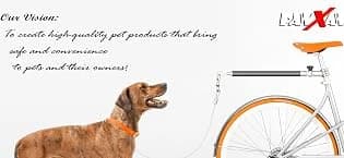 Dog Bike Leash — Shock-Absorbing Bikejoring Leash with Antenna for M/Large Dogs — collection imagery