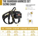 Service Dog Vest Harness, Service Dog Cape Guardian Dog Backpack Harness with Pouches Dog Saddle Bag for Small
