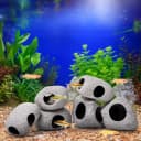 6 Pack Aquarium Decoration Rock Caves