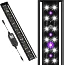 16-Inch LED UVB Reptile Light with Auto On/Off and Preset Day-Night Cycle Dimming