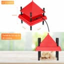 Chick Brooder Heater with Anti-Roost Cone and Constant Temp Red 12" x 12"