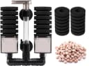 Aquarium Sponge Filter Fish Tank Foam Filter Quiet Submersible Bio Sponge Filter with 2 Spare Sponges and 1 Bag