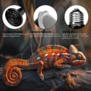 Reptile Heat Bulb 50W 2PCS Ceramic Heating Emitter Lamp