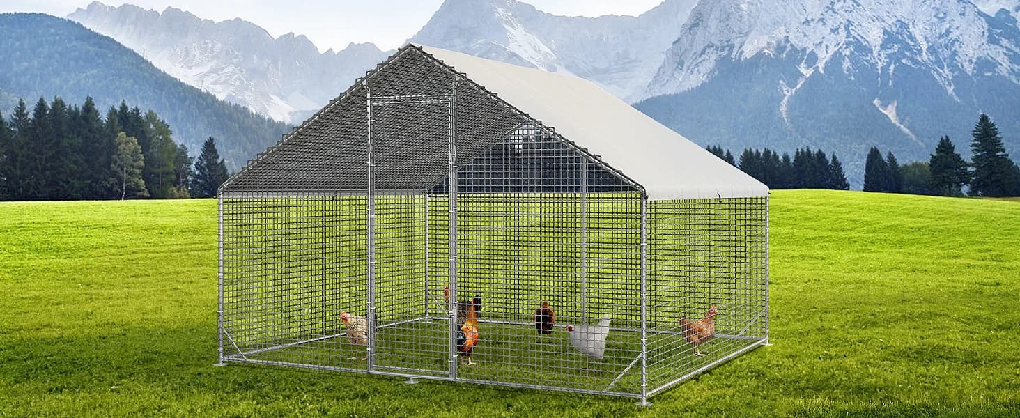 Large Walk-in Chicken Coop with Chicken Run — product details