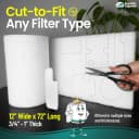 Aquarium Filter Floss for Fish Tank Filters - FilterFirst Aquarium Filter Pad - Media Roll for Crystal Clear Water