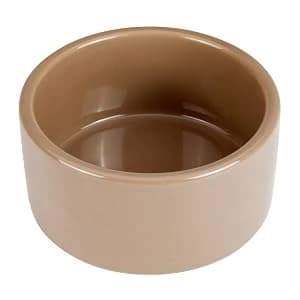 Stoneware Ceramic Pet Bowl — Brown — Stoneware Pet Bowl 5 in