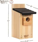 Nature’s Way Cedar Bluebird House for Outdoor Nesting
