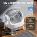 Self Cleaning Litter Box — Open Top Automatic Litter Box for Multiple Cats