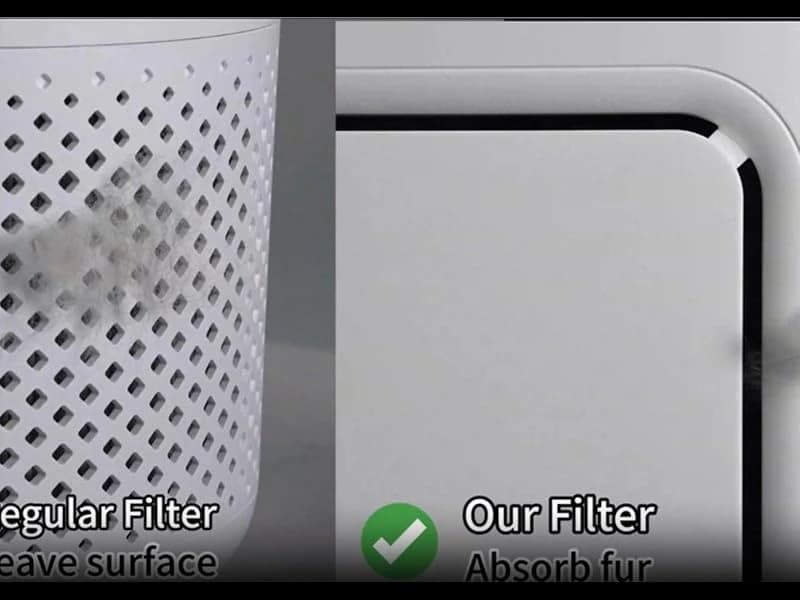 Pet Air Purifier for Home — Dual-sided Intake Air Purifier — Dual-sided Air Intake & 6-layer Filtration to Enjoy a Fresh-air-filled Home Now