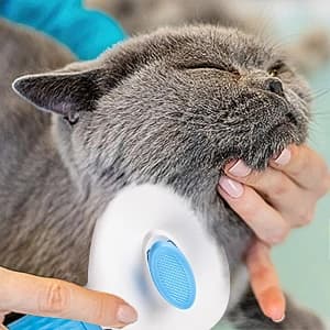 Self Cleaning Slicker Brush, Dog and Cat Bunny Pet Grooming Shedding Brush - Easy to Remove Loose Undercoat — product details